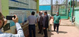 محمود ضياء فى زيارة ميدانية