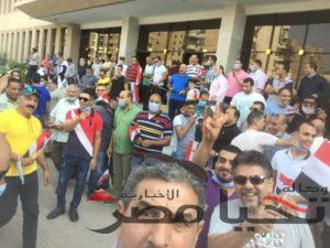 مسيرة خدمات البترول امام المنصة